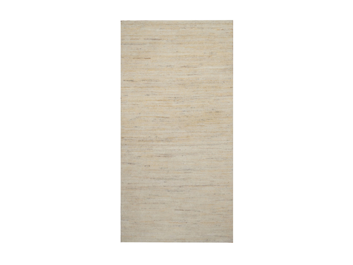 Gabbeh Modern / Contemporary hand-knotted wool rug in Ivory, 2'3" x 4'5", SKU O092723