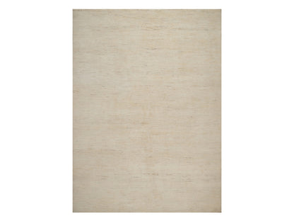 Gabbeh Modern / Contemporary hand-knotted wool rug in Ivory, 10'2" x 13'11", SKU O092724