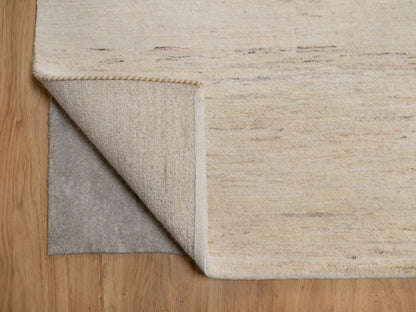 Gabbeh Modern / Contemporary hand-knotted wool rug in Ivory, 10'2" x 13'11", SKU O092724 (view 4)