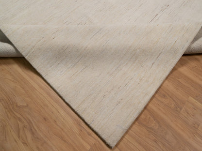 Gabbeh Modern / Contemporary hand-knotted wool rug in Ivory, 10'2" x 13'11", SKU O092724 (view 6)