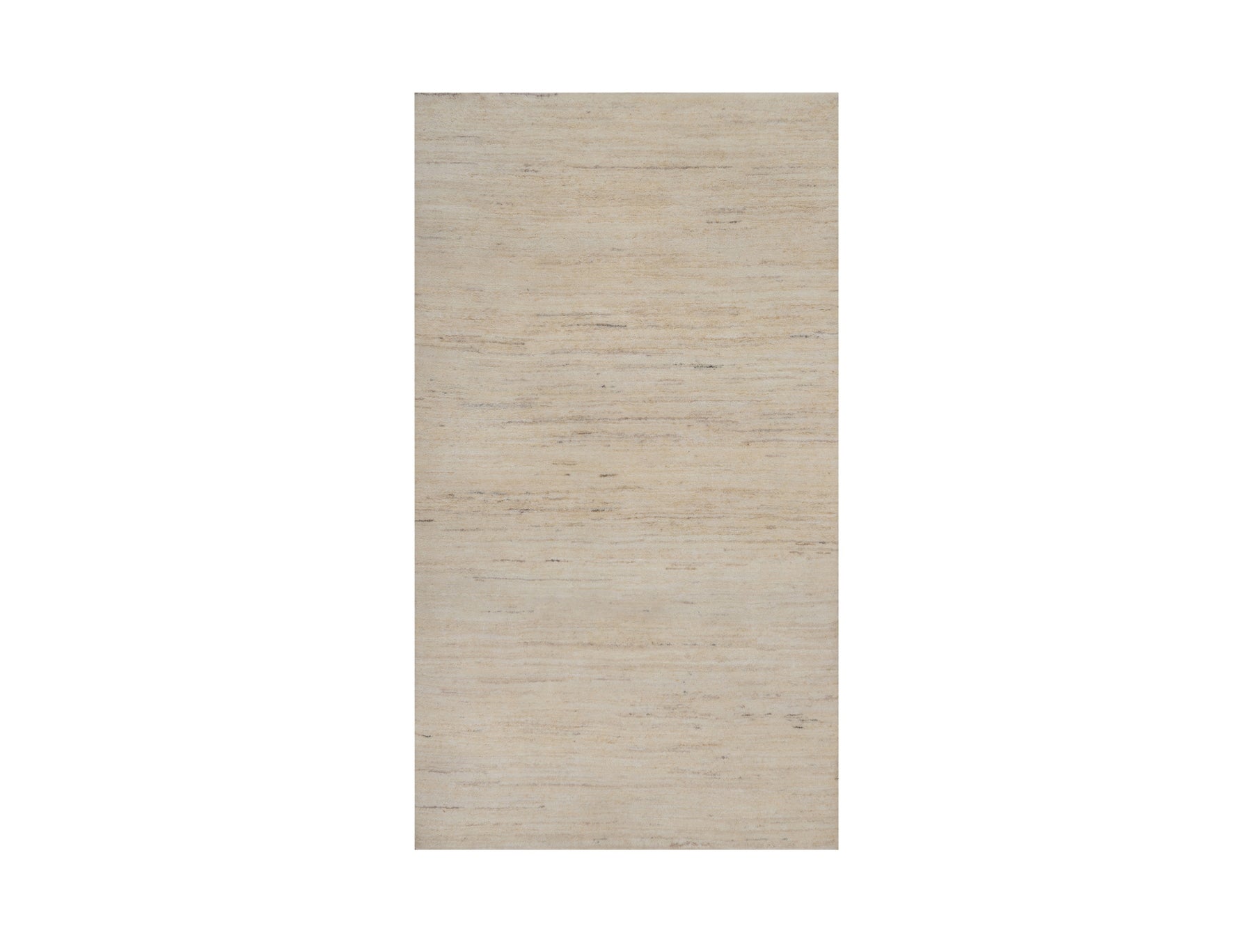Gabbeh Modern / Contemporary hand-knotted wool rug in Ivory, 2'11" x 5'2", SKU O092729