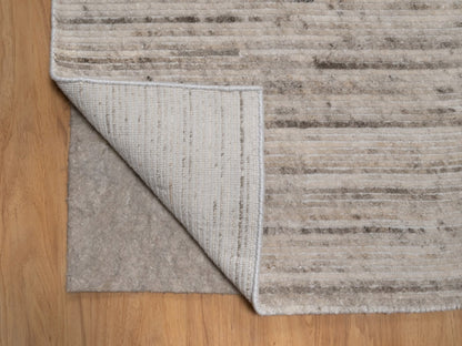 Modern / Contemporary hand-knotted polyester rug in Ivory, 2' x 3', SKU O092731 (view 3)