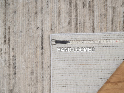Modern / Contemporary hand-knotted polyester rug in Ivory, 2' x 3', SKU O092732 (view 8)