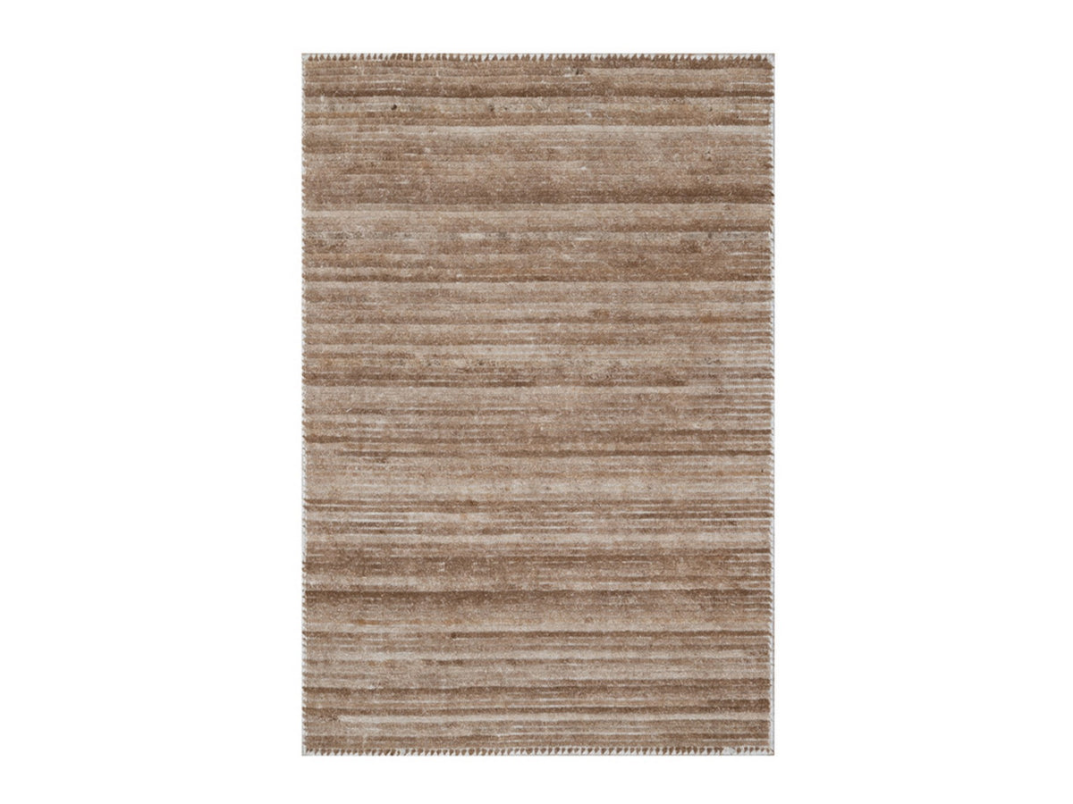 Modern / Contemporary hand-knotted polyester rug in Brown, 2' x 3', SKU O092735