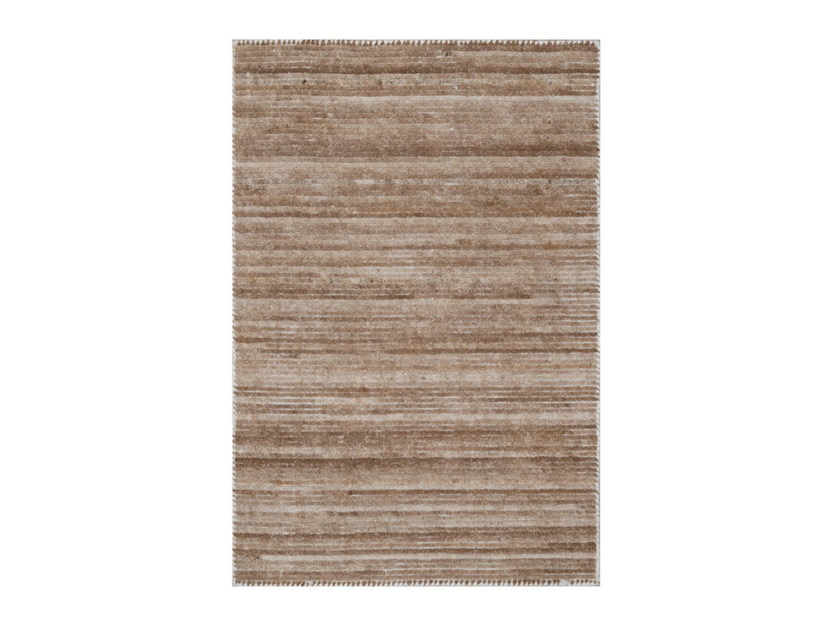 Modern / Contemporary hand-knotted polyester rug in Brown, 2' x 3', SKU O092736