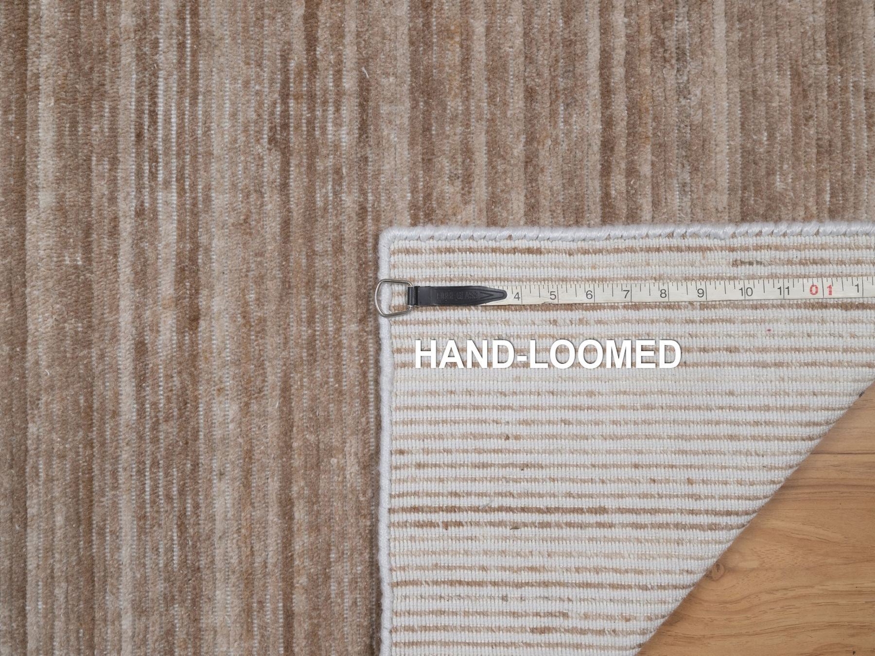 Modern / Contemporary hand-knotted polyester rug in Brown, 2' x 3', SKU O092736 (view 8)
