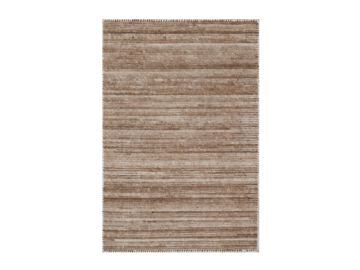 Modern / Contemporary hand-knotted polyester rug in Brown, 2' x 3', SKU O092737