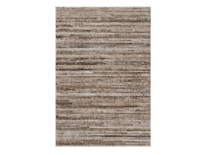 Modern / Contemporary hand-knotted polyester rug in Brown, 2' x 3', SKU O092739