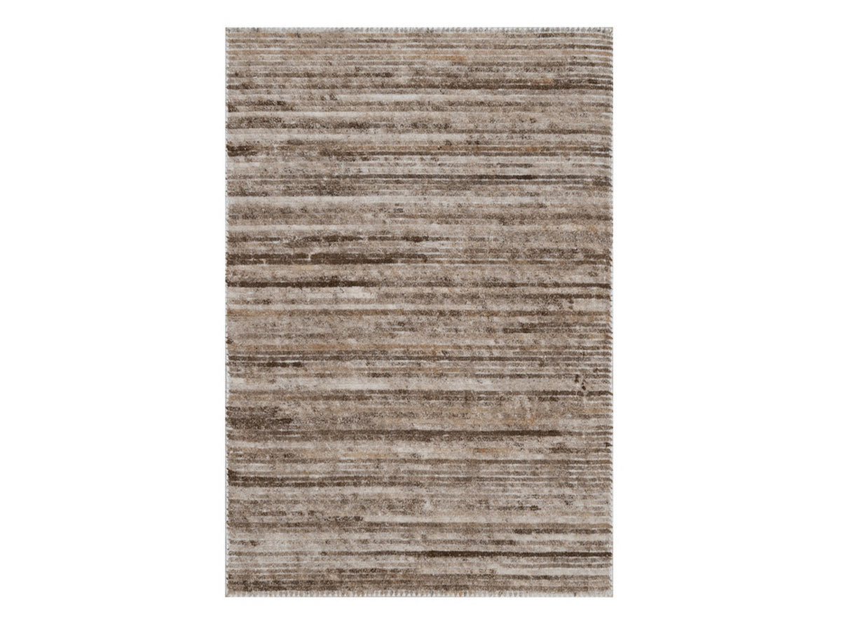 Modern / Contemporary hand-knotted polyester rug in Brown, 2' x 3', SKU O092739