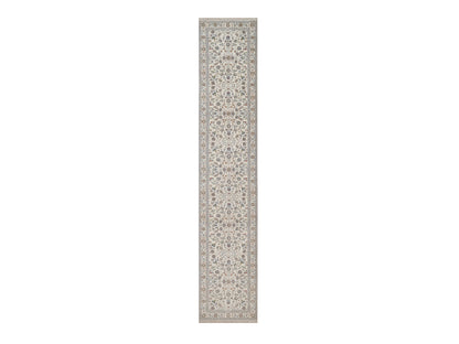 Nain hand-knotted wool/silk runner in Ivory, 2'9" x 14'5", SKU O092743
