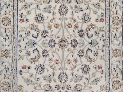Nain hand-knotted wool/silk runner in Ivory, 2'9" x 14'5", SKU O092743 (view 5)