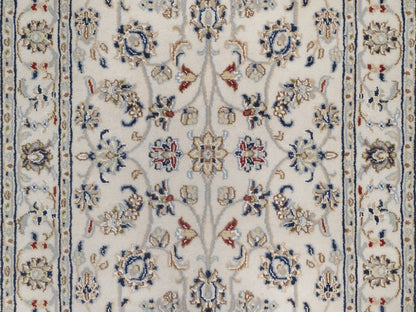 Nain hand-knotted wool/silk runner in Ivory, 2'8" x 12', SKU O092746 (view 5)