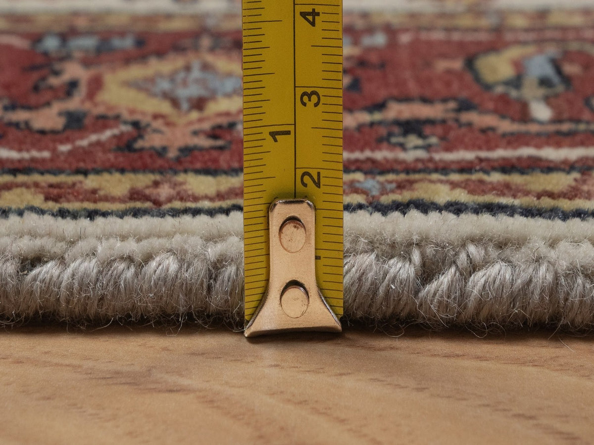 Heriz Heriz hand-knotted wool runner in Ivory, 2'6" x 8', SKU O092767 (view 7)