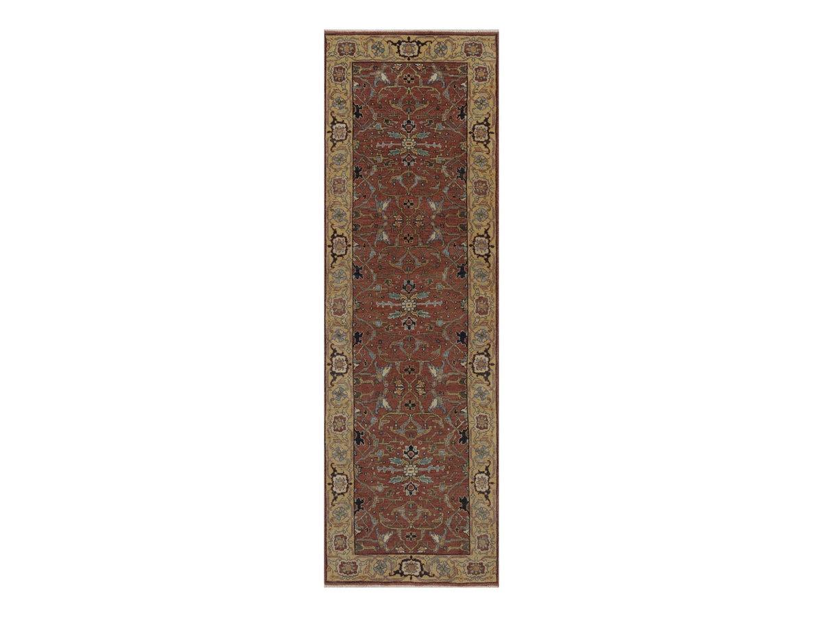 Heriz Heriz hand-knotted wool runner in Red, 2'5" x 7'11", SKU O092769