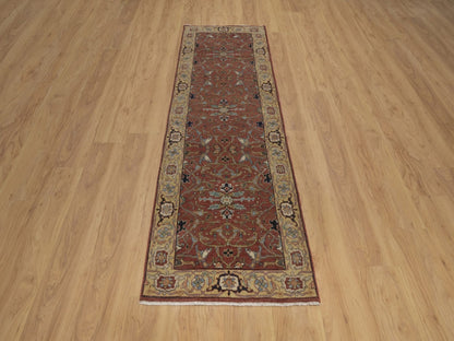 Heriz Heriz hand-knotted wool runner in Red, 2'5" x 7'11", SKU O092769 (view 2)