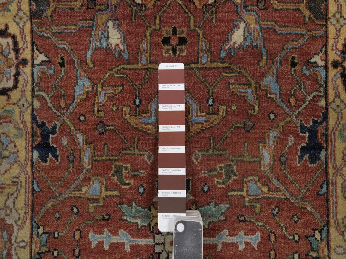 Heriz Heriz hand-knotted wool runner in Red, 2'5" x 7'11", SKU O092769 (view 4)