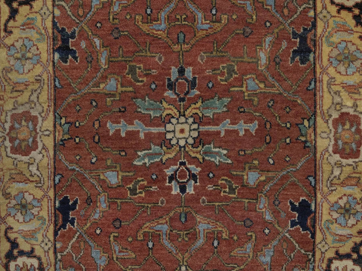 Heriz Heriz hand-knotted wool runner in Red, 2'5" x 7'11", SKU O092769 (view 5)