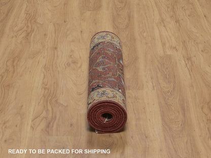 Heriz Heriz hand-knotted wool runner in Red, 2'5" x 7'11", SKU O092769 (view 6)