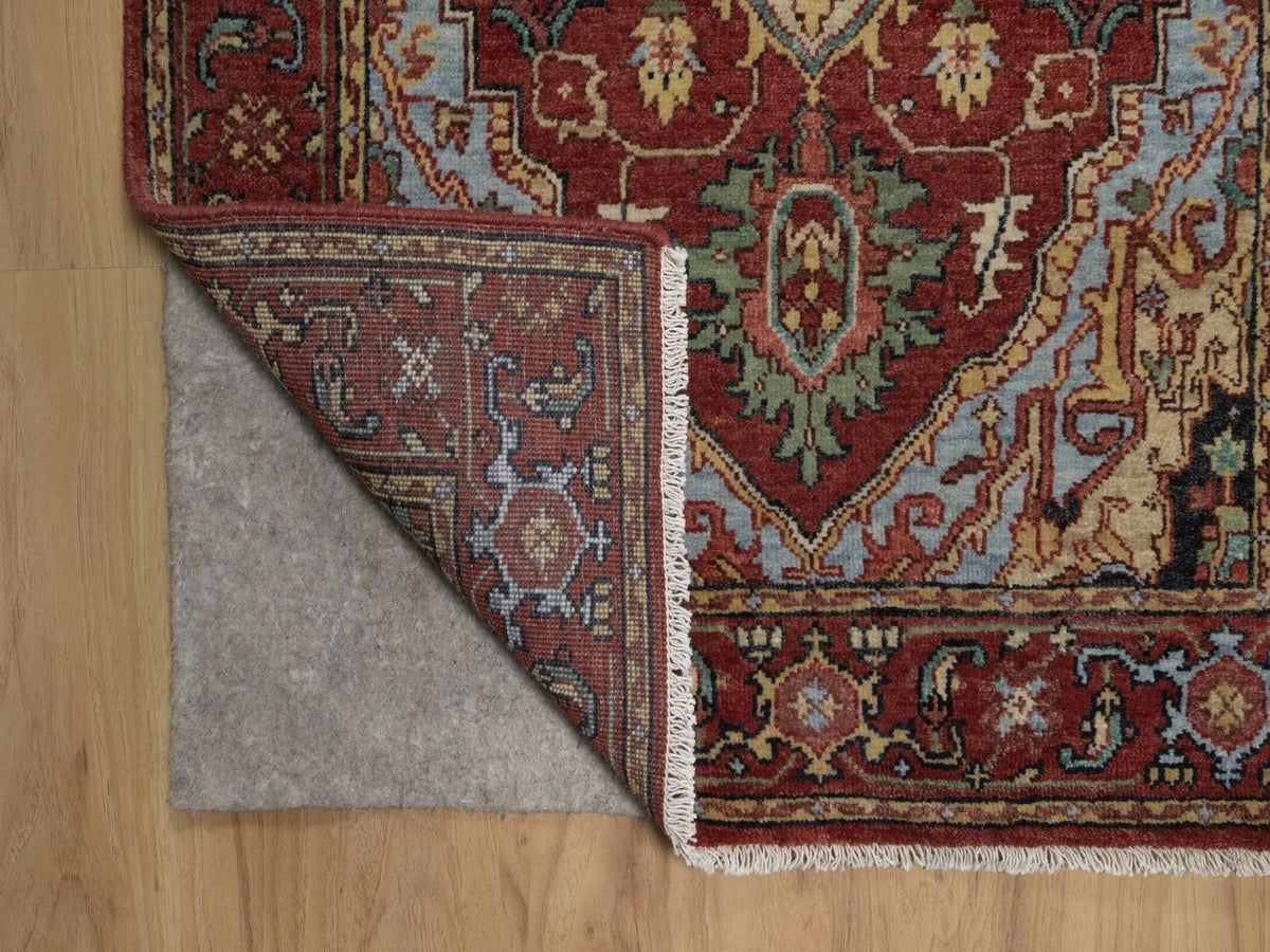 Heriz Heriz hand-knotted wool runner in Red, 2'6" x 6'3", SKU O092770 (view 3)