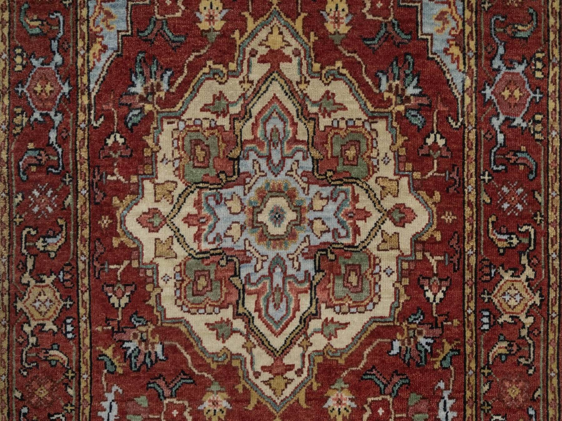Heriz Heriz hand-knotted wool runner in Red, 2'6" x 6'3", SKU O092770 (view 5)