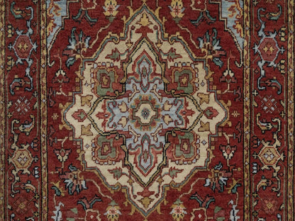 Heriz Heriz hand-knotted wool runner in Red, 2'6" x 6'3", SKU O092770 (view 5)