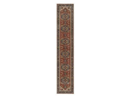 Heriz Heriz hand-knotted wool runner in Red, 2'7" x 14', SKU O092774