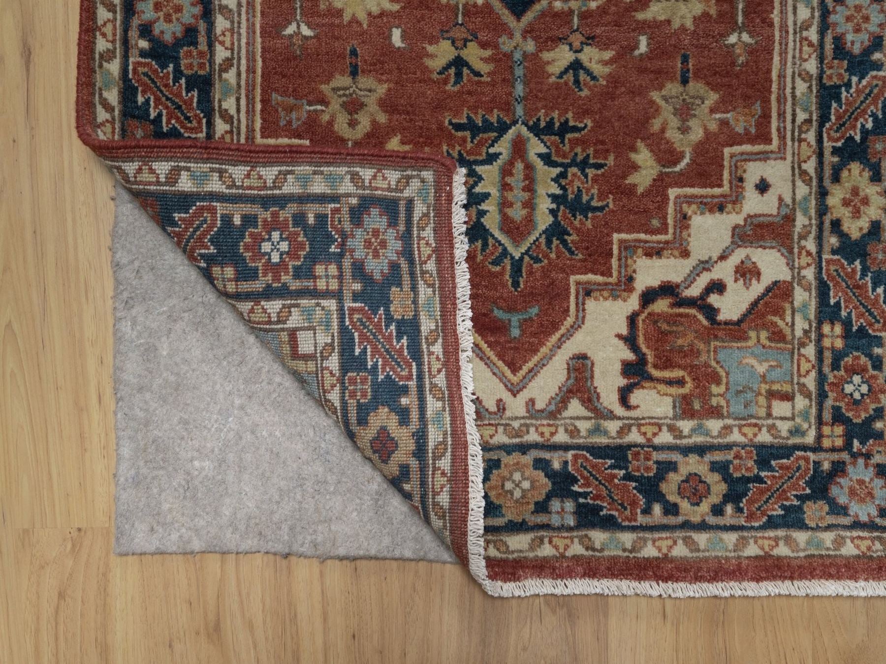 Heriz Heriz hand-knotted wool runner in Red, 2'7" x 14', SKU O092774 (view 3)