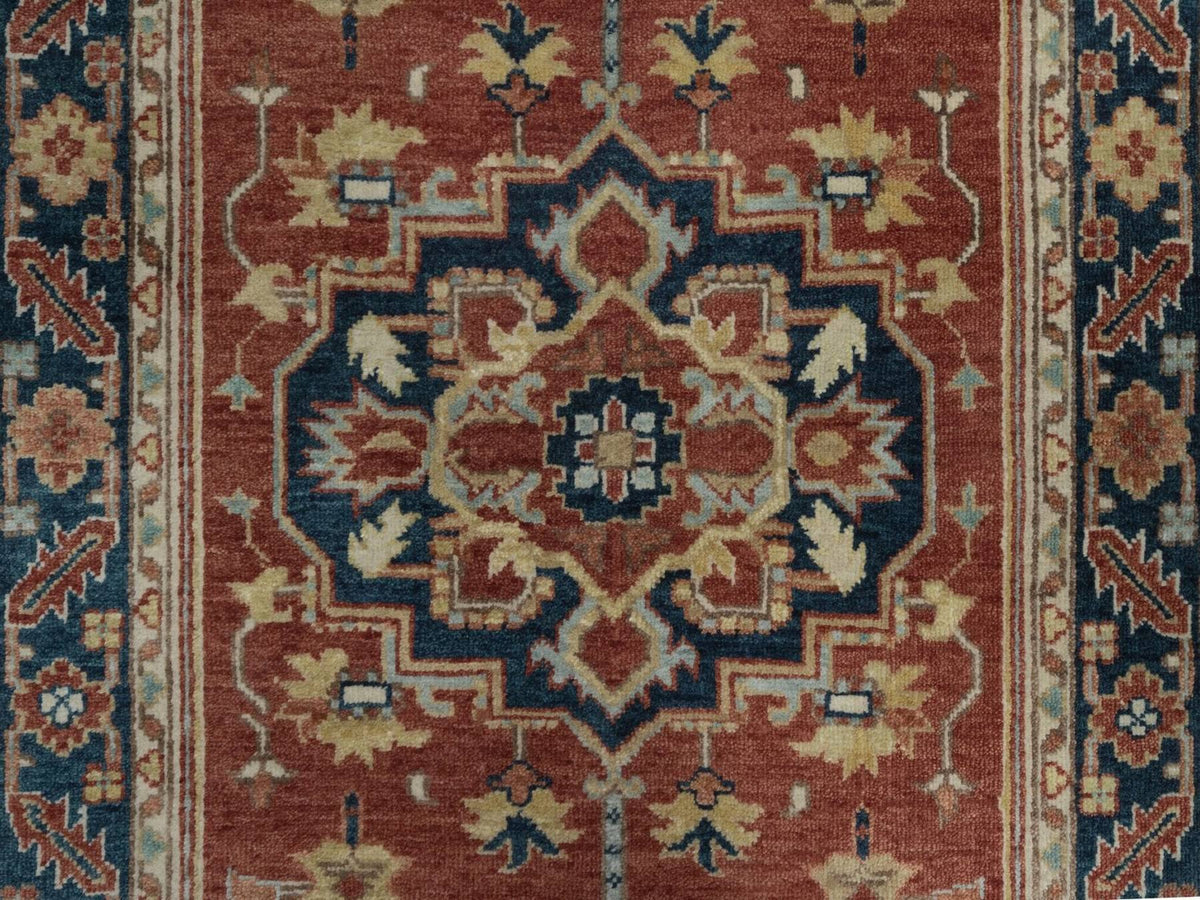 Heriz Heriz hand-knotted wool runner in Red, 2'7" x 14', SKU O092774 (view 5)