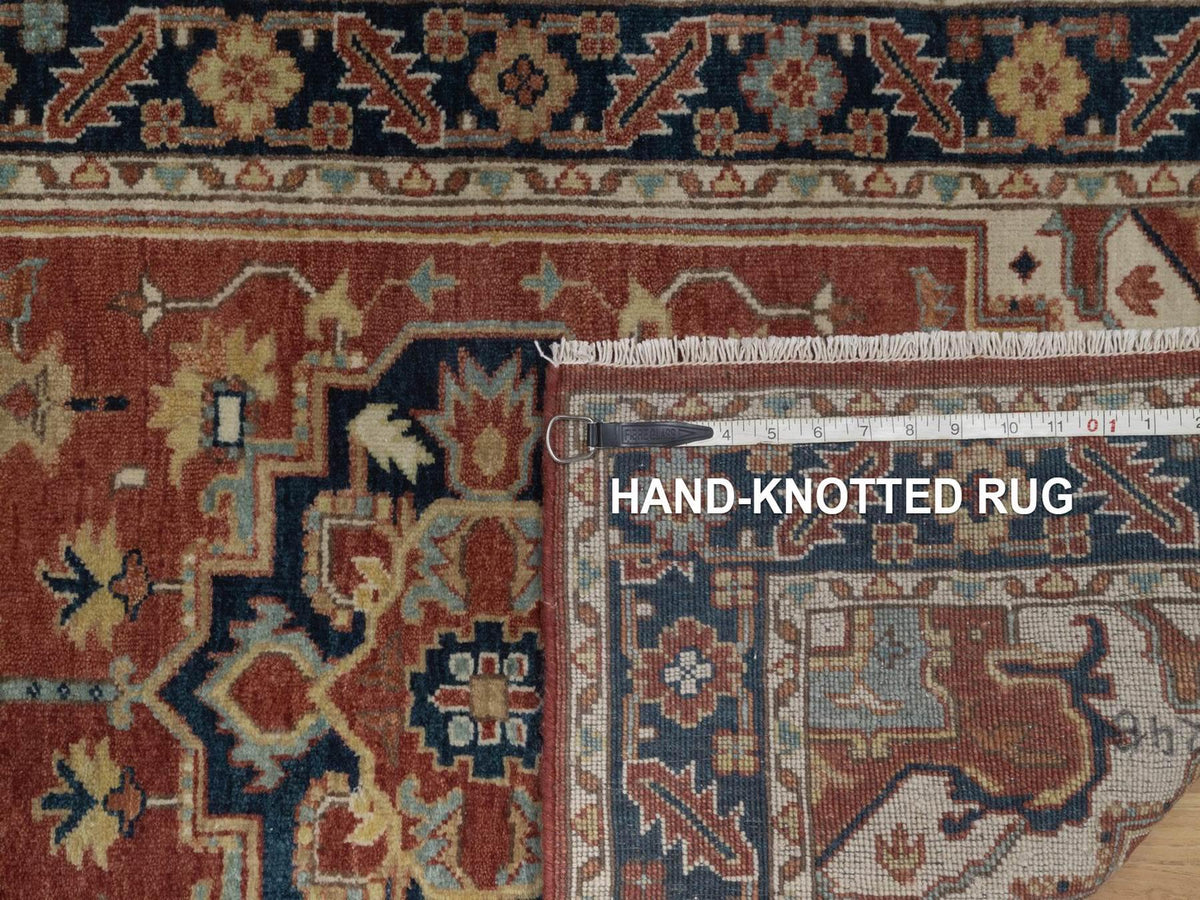 Heriz Heriz hand-knotted wool runner in Red, 2'7" x 14', SKU O092774 (view 8)