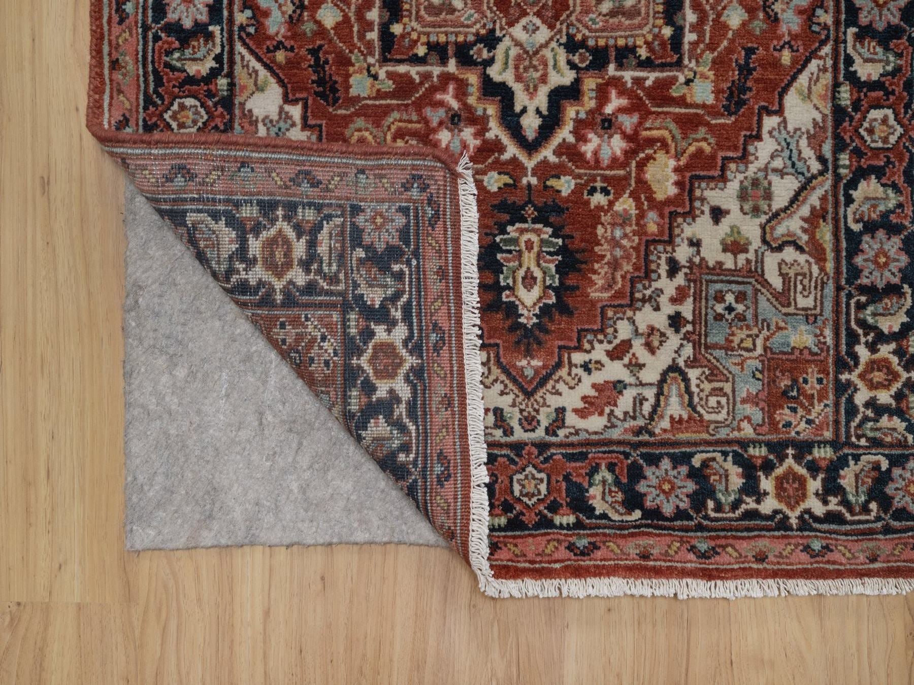 Heriz Heriz hand-knotted wool runner in Red, 2'8" x 13'10", SKU O092775 (view 3)
