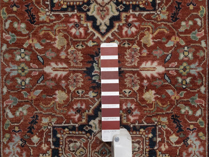 Heriz Heriz hand-knotted wool runner in Red, 2'8" x 13'10", SKU O092775 (view 4)