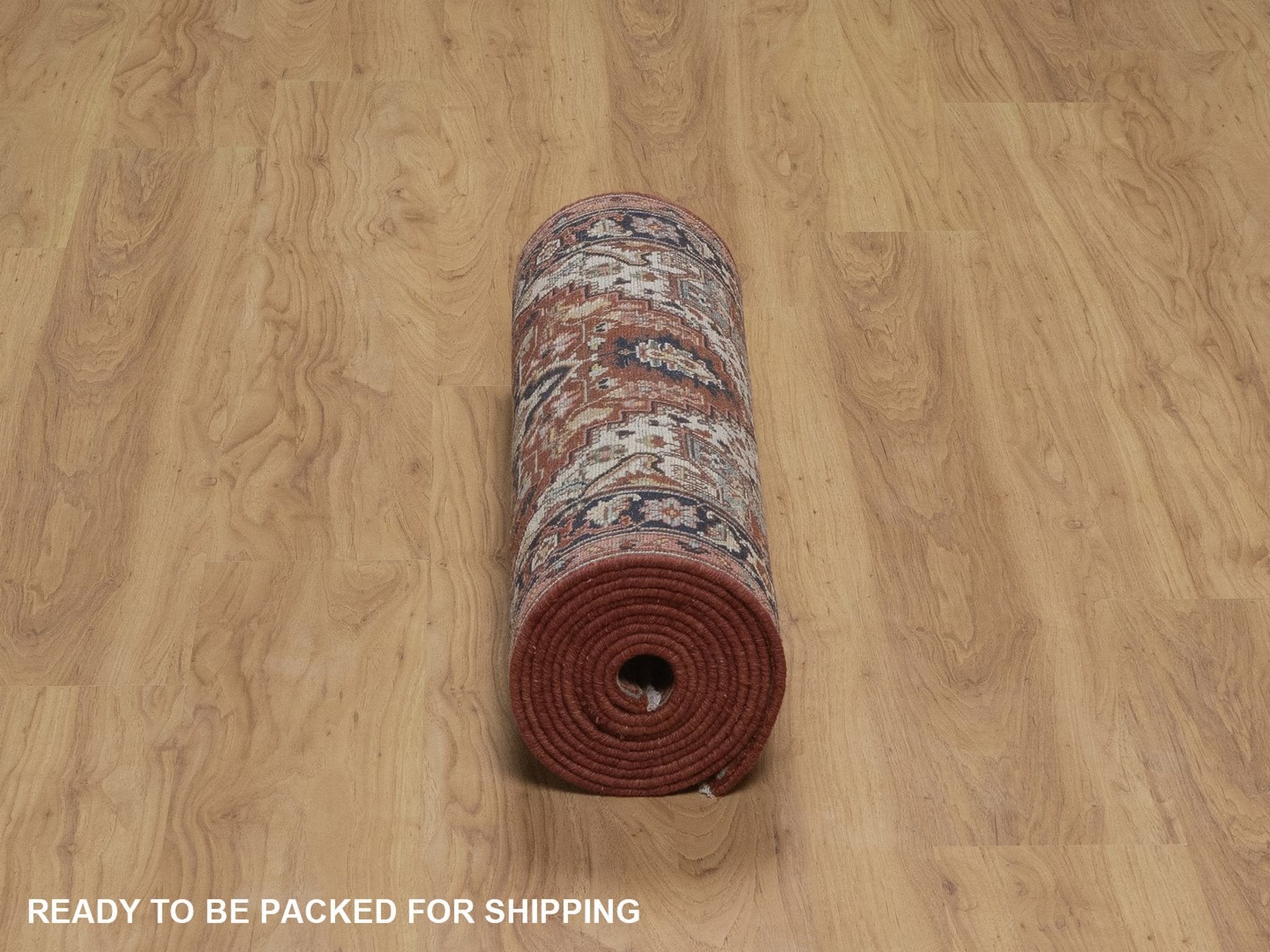 Heriz Heriz hand-knotted wool runner in Red, 2'8" x 13'10", SKU O092775 (view 6)