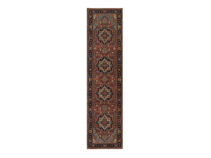 Heriz Heriz hand-knotted wool runner in Red, 2'6" x 10'2", SKU O092776