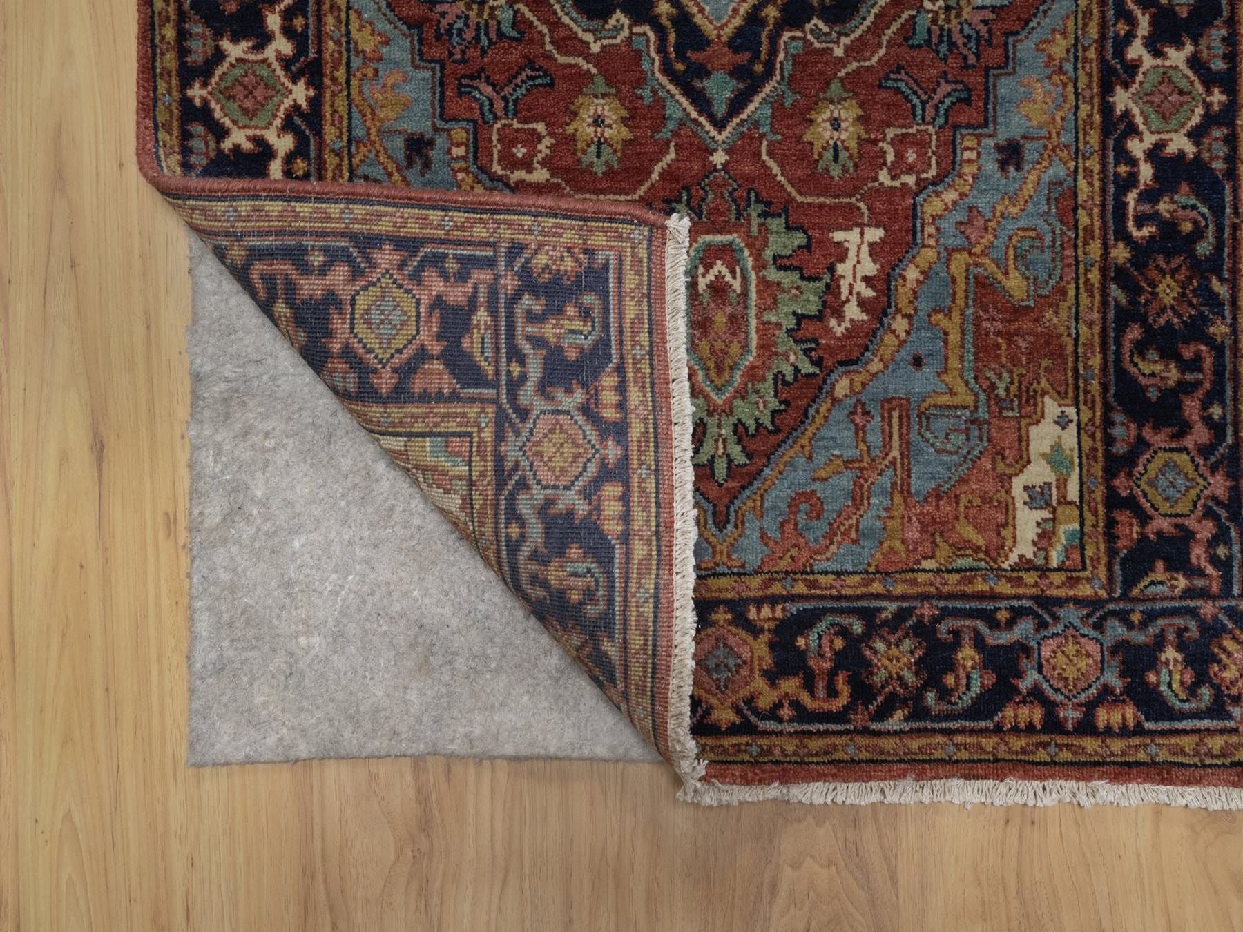 Heriz Heriz hand-knotted wool runner in Red, 2'6" x 10'2", SKU O092776 (view 3)