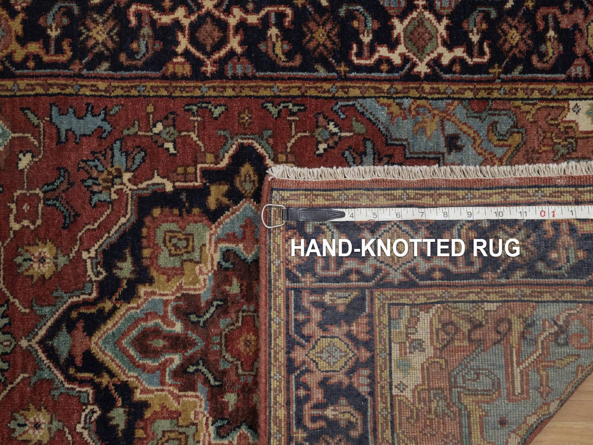 Heriz Heriz hand-knotted wool runner in Red, 2'6" x 10'2", SKU O092776 (view 8)