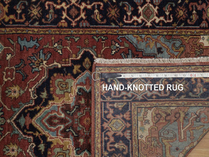 Heriz Heriz hand-knotted wool runner in Red, 2'6" x 10'2", SKU O092776 (view 8)