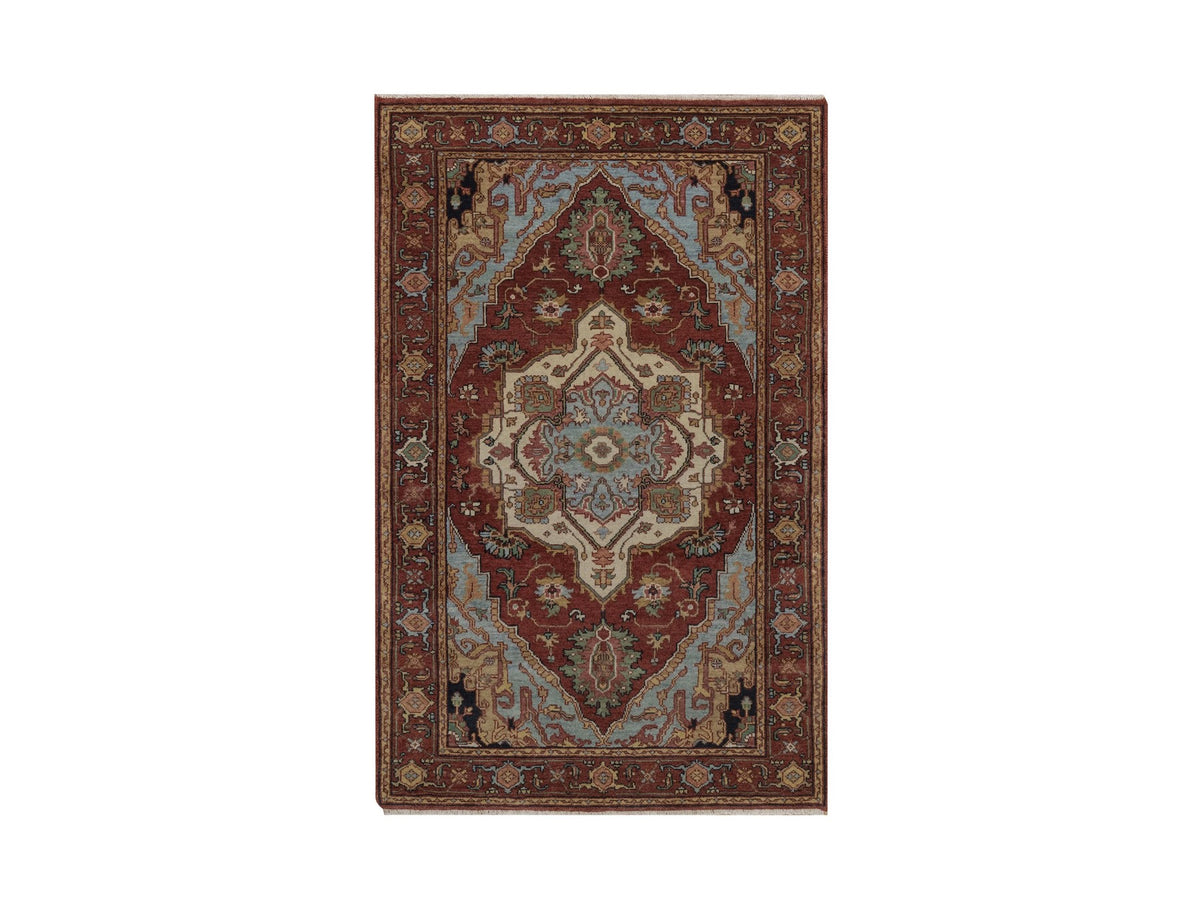 Heriz Heriz hand-knotted wool rug in Red, 3'1" x 5'1", SKU O092777