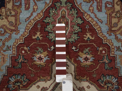 Heriz Heriz hand-knotted wool rug in Red, 3'1" x 5'1", SKU O092777 (view 4)