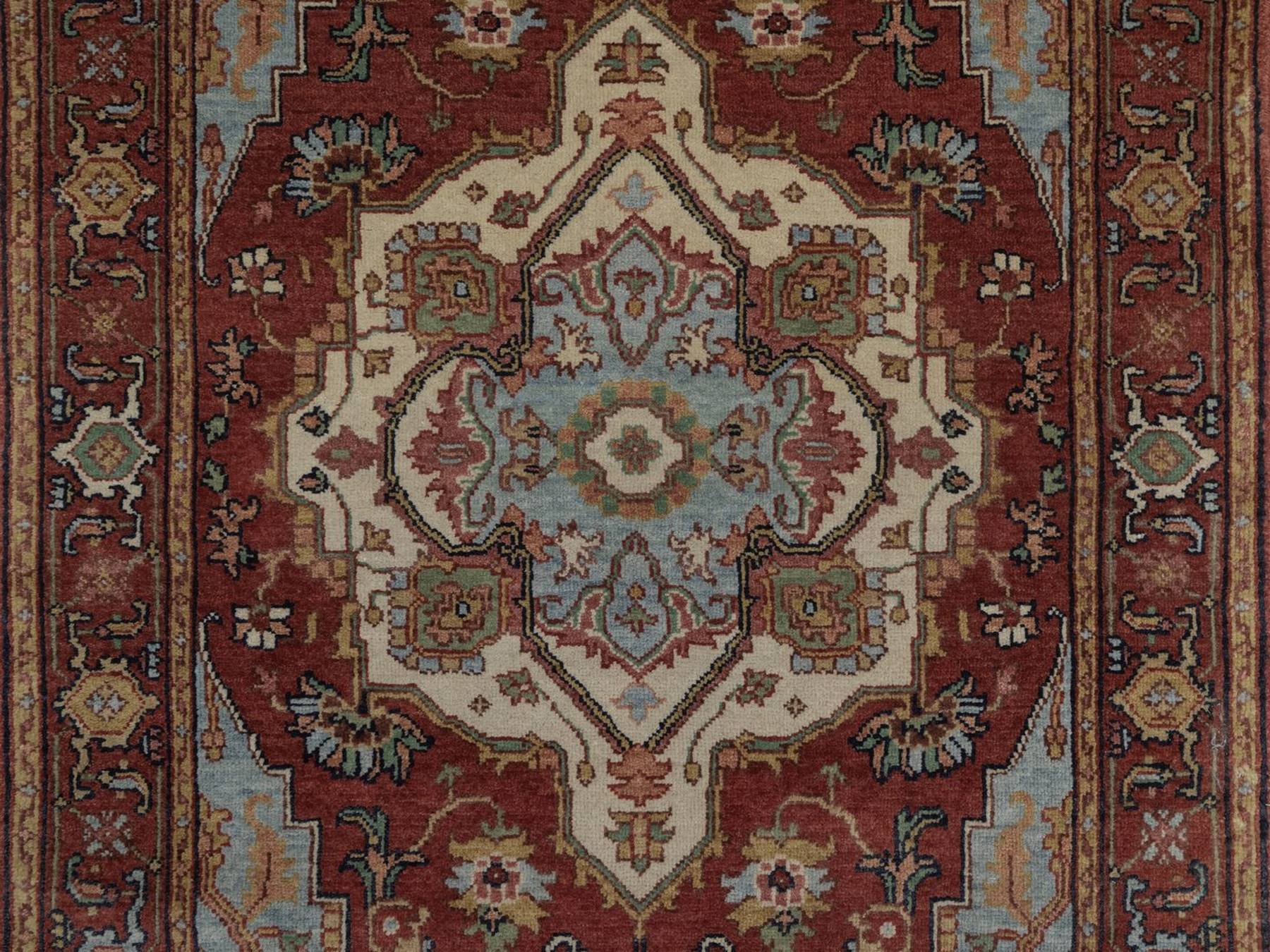 Heriz Heriz hand-knotted wool rug in Red, 3'1" x 5'1", SKU O092777 (view 5)