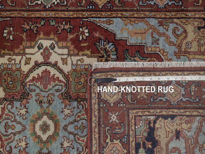 Heriz Heriz hand-knotted wool rug in Red, 3'1" x 5'1", SKU O092777 (view 8)
