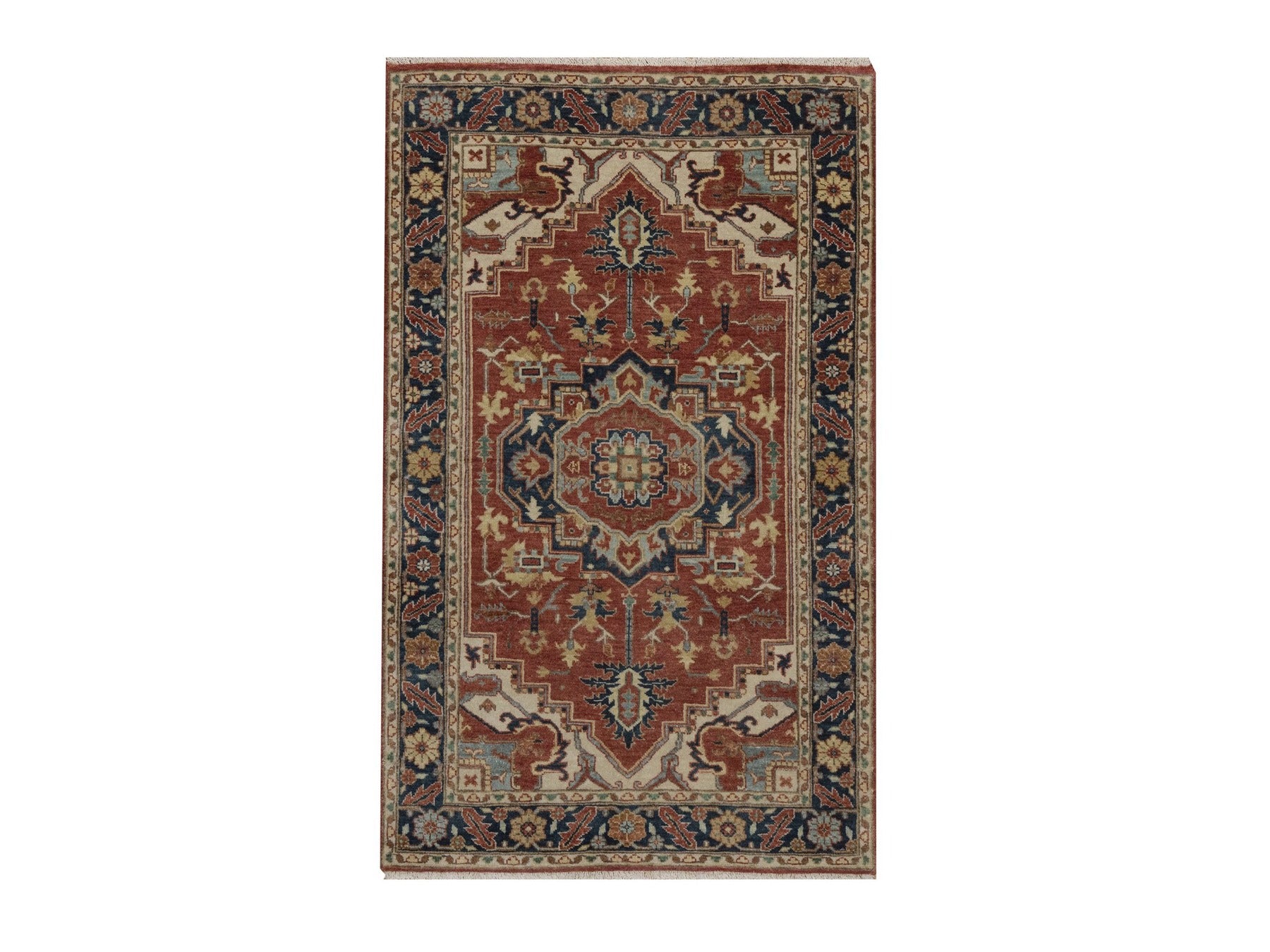 Heriz Heriz hand-knotted wool rug in Red, 3'1" x 5'2", SKU O092778