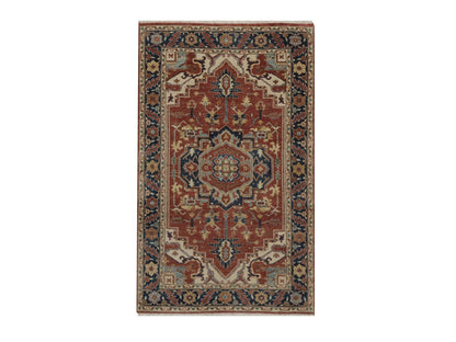 Heriz Heriz hand-knotted wool rug in Red, 3'1" x 5'2", SKU O092778
