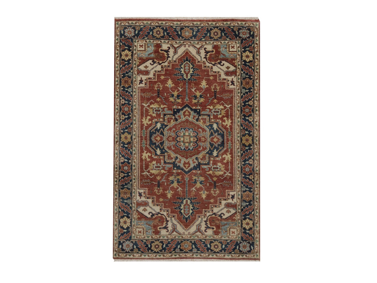 Heriz Heriz hand-knotted wool rug in Red, 3'1" x 5'2", SKU O092778