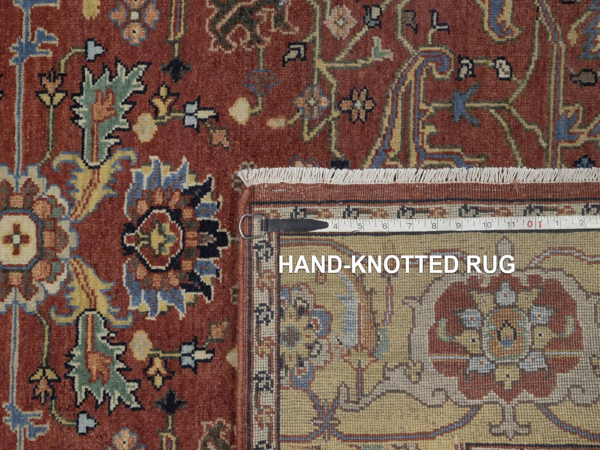 Heriz Heriz hand-knotted wool rug in Red, 5' x 7', SKU O092779 (view 8)
