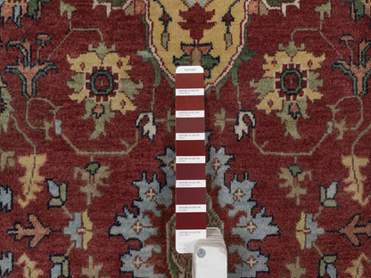 Heriz Heriz hand-knotted wool runner in Red, 4' x 10'3", SKU O092780 (view 4)