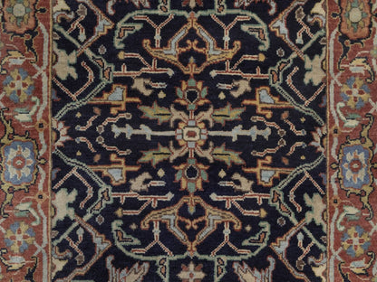 Heriz Heriz hand-knotted wool runner in Blue, 2'7" x 23'8", SKU O092781 (view 5)