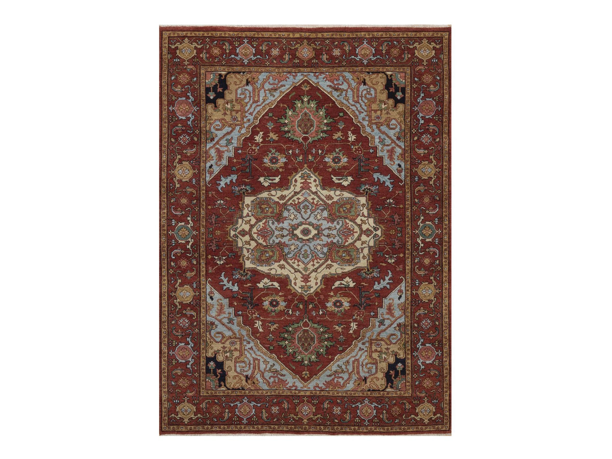 Heriz Heriz hand-knotted wool rug in Red, 5'1" x 7'2", SKU O092782