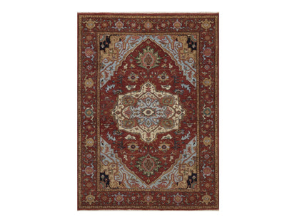 Heriz Heriz hand-knotted wool rug in Red, 5'1" x 7'2", SKU O092782