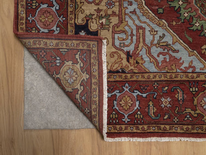 Heriz Heriz hand-knotted wool rug in Red, 5'1" x 7'2", SKU O092782 (view 3)