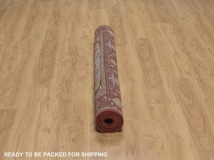 Heriz Heriz hand-knotted wool rug in Red, 5'1" x 7'2", SKU O092782 (view 6)